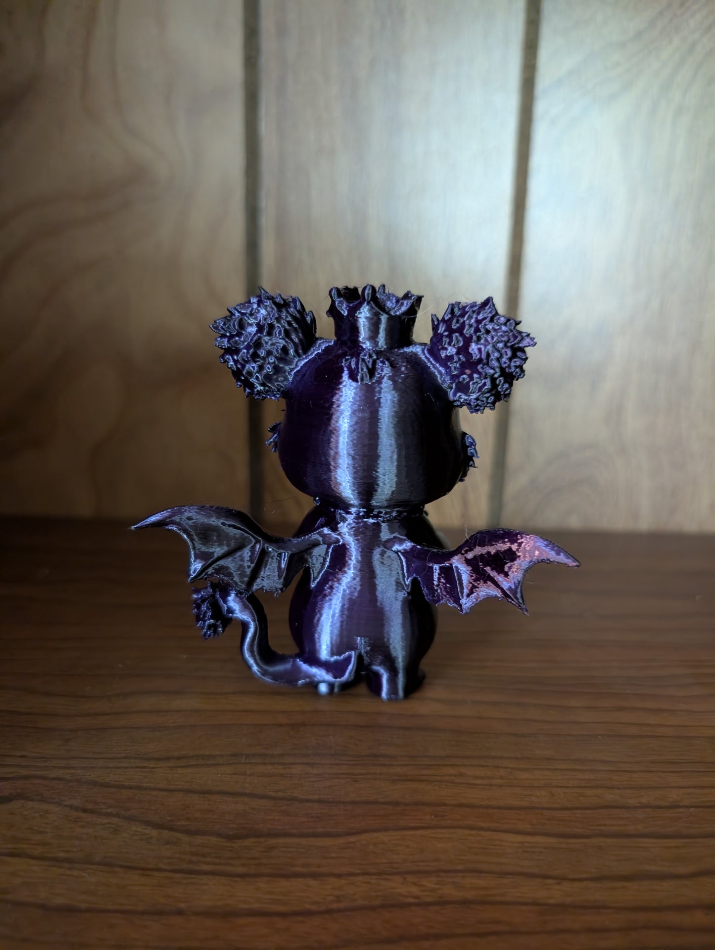 Midnight Enchantress Beargoyle plush collectible with gothic wings and dark mystical design