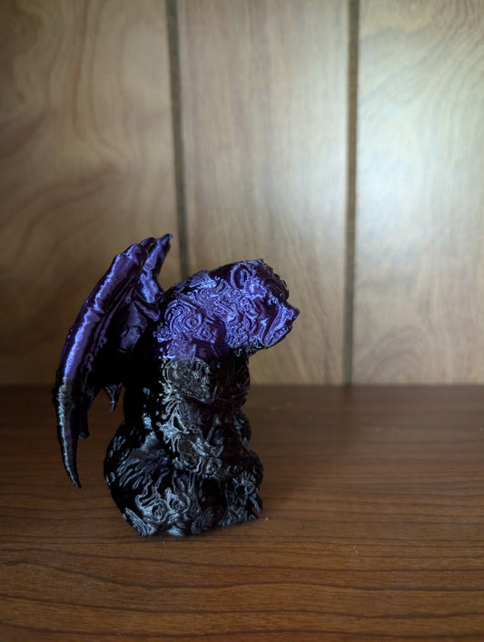Mythical Beargoyle guardian statue displayed on a shelf