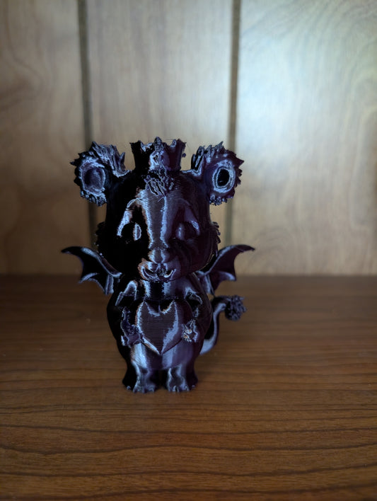 Midnight Enchantress Beargoyle plush collectible with gothic wings and dark mystical design