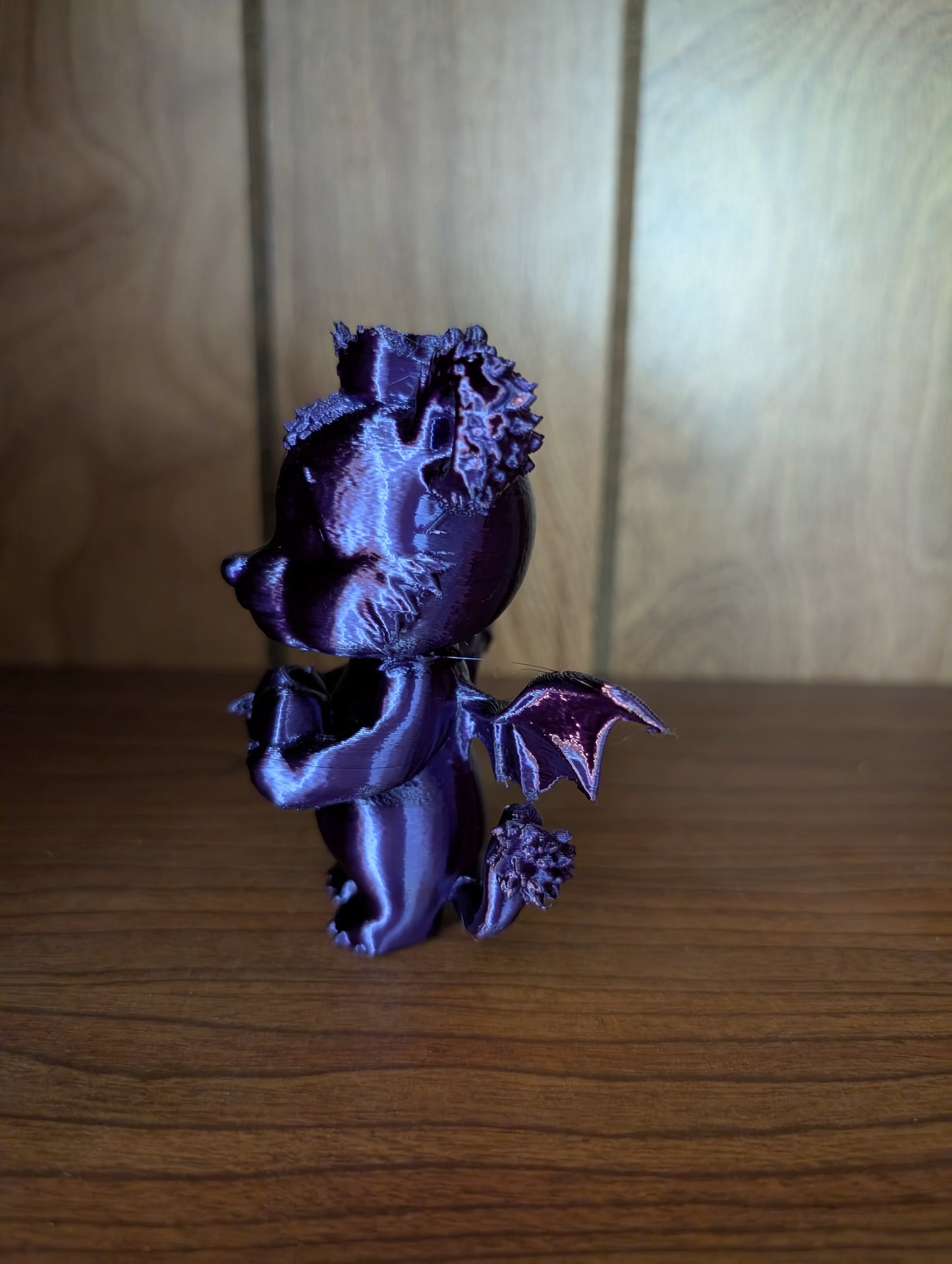 Midnight Enchantress Beargoyle plush collectible with gothic wings and dark mystical design
