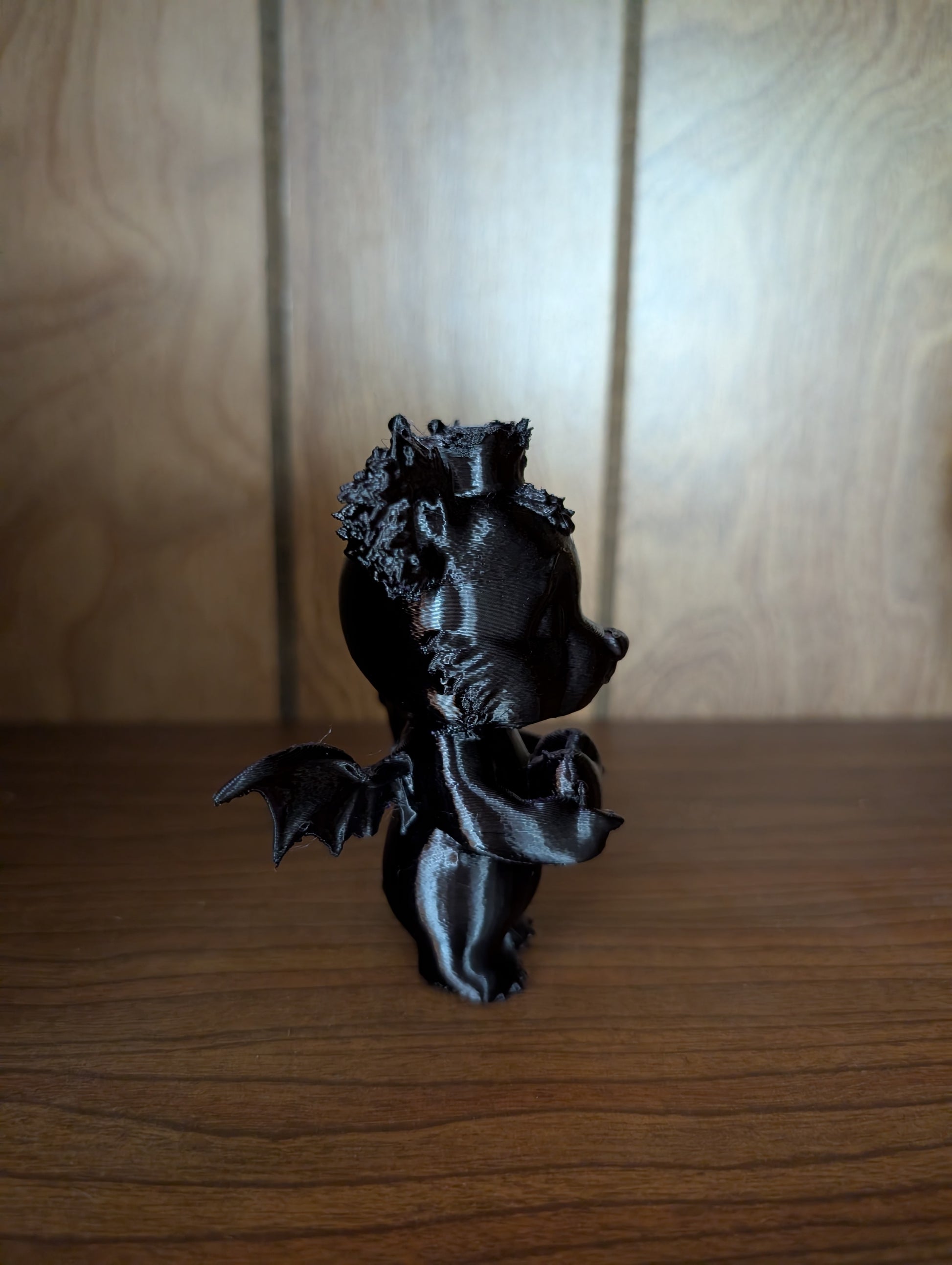 Midnight Enchantress Beargoyle plush collectible with gothic wings and dark mystical design